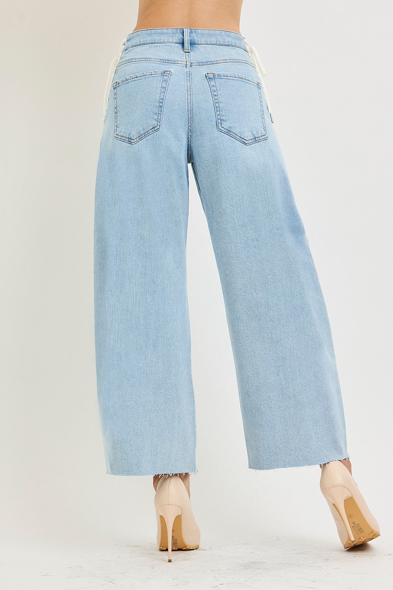 SLOUCHY CROP BARREL JEANS