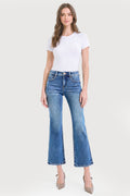 TUMMY CONTORL HIGH RISE CROP BOOTCUT JEANS