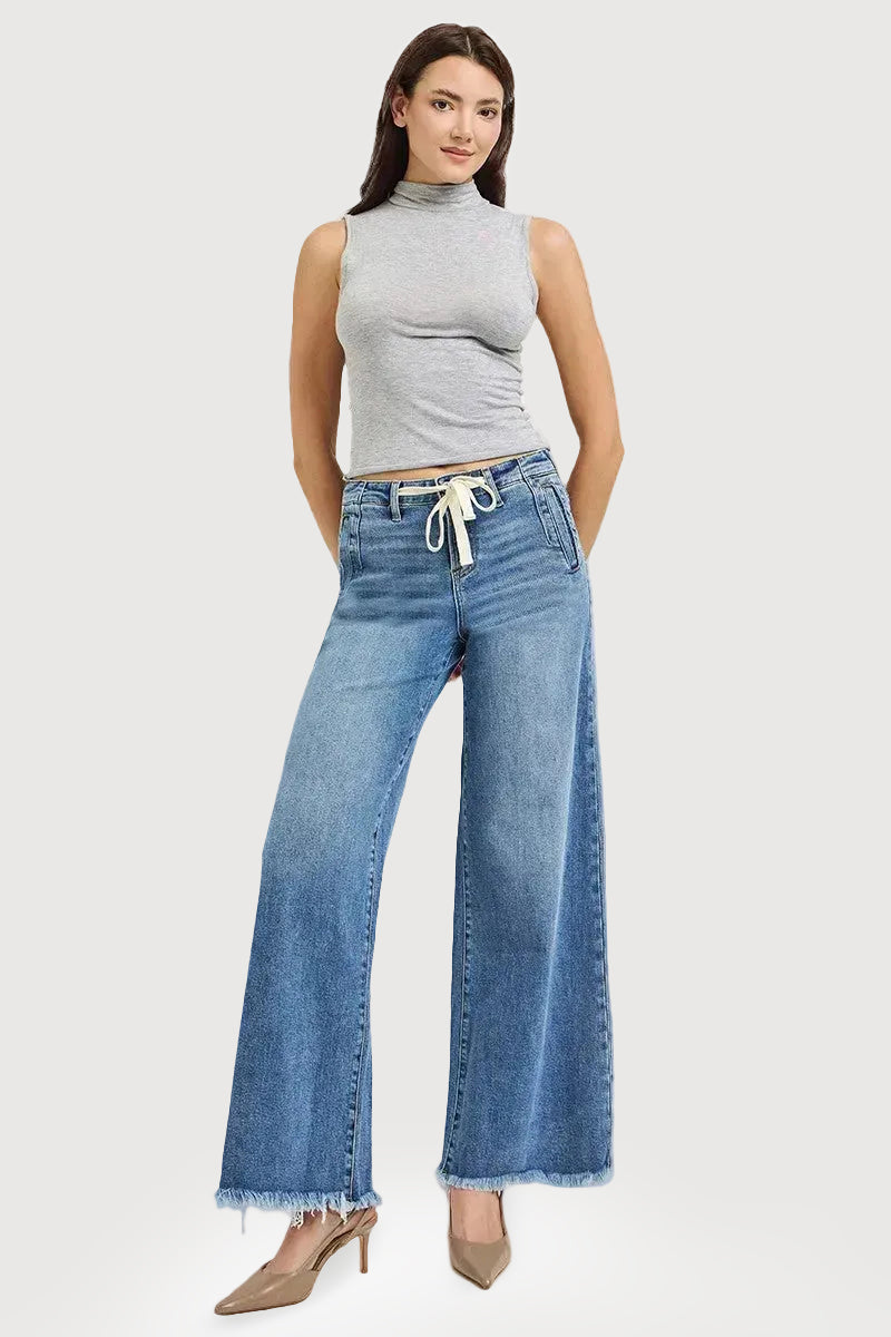HIGH RISE WIDE JEANS