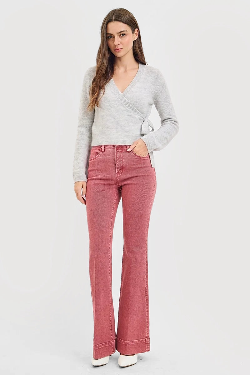 TUMMY CONTROL HIGH RISE FLARE PANTS