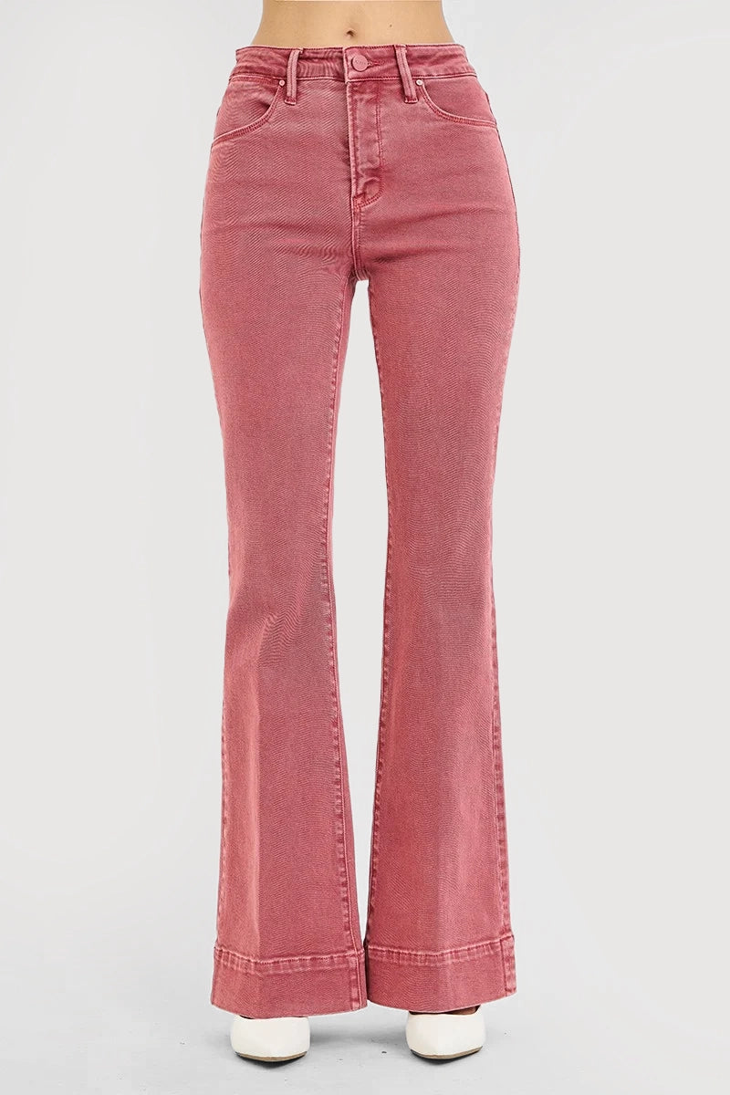 TUMMY CONTROL HIGH RISE FLARE PANTS