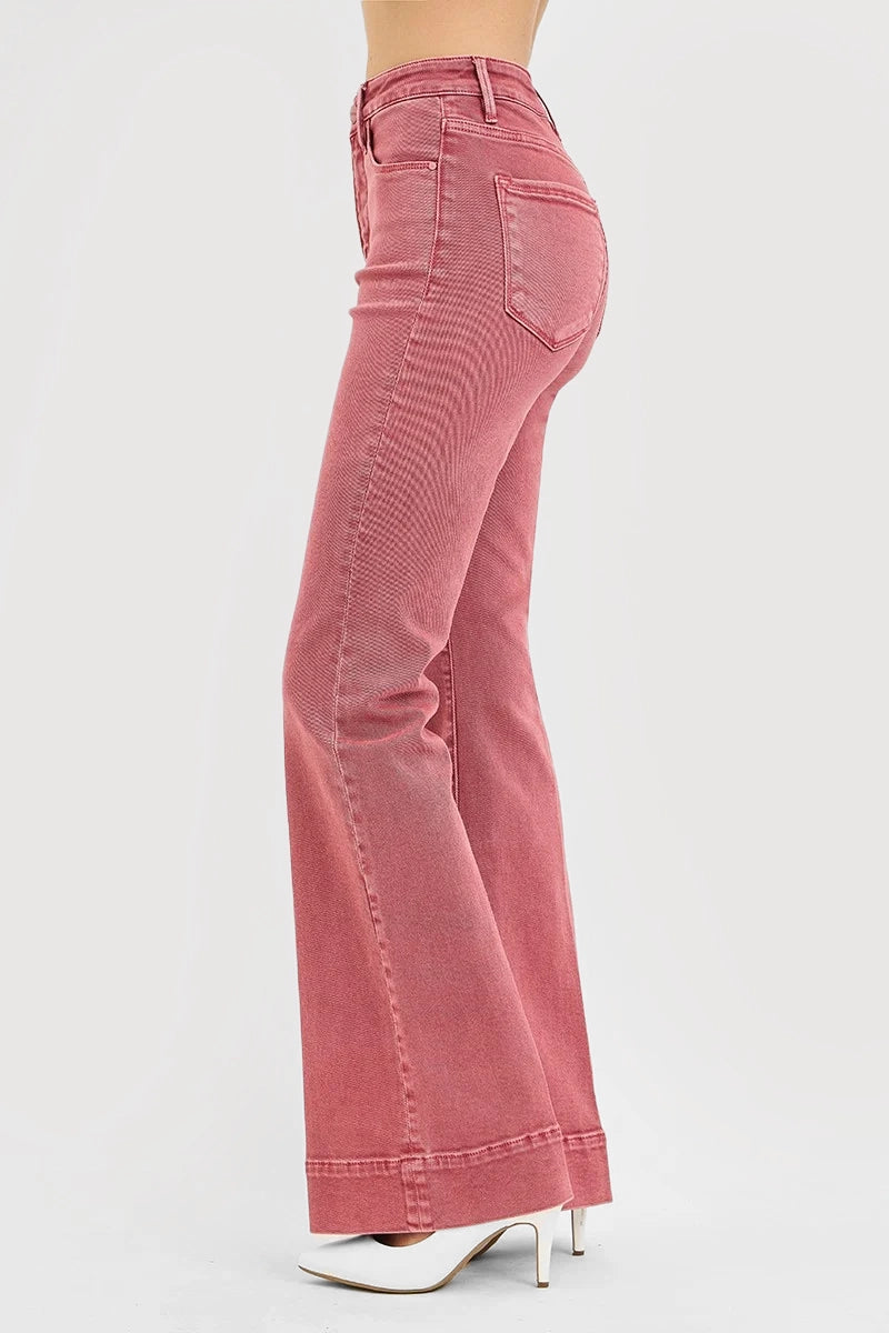 TUMMY CONTROL HIGH RISE FLARE PANTS