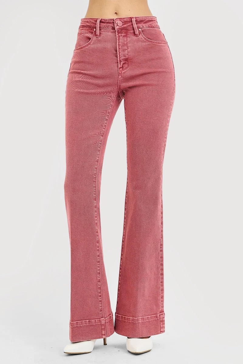 TUMMY CONTROL HIGH RISE FLARE PANTS