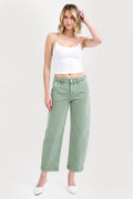 TUMMY CONTROL HIGH RISE CROP BARREL PANTS