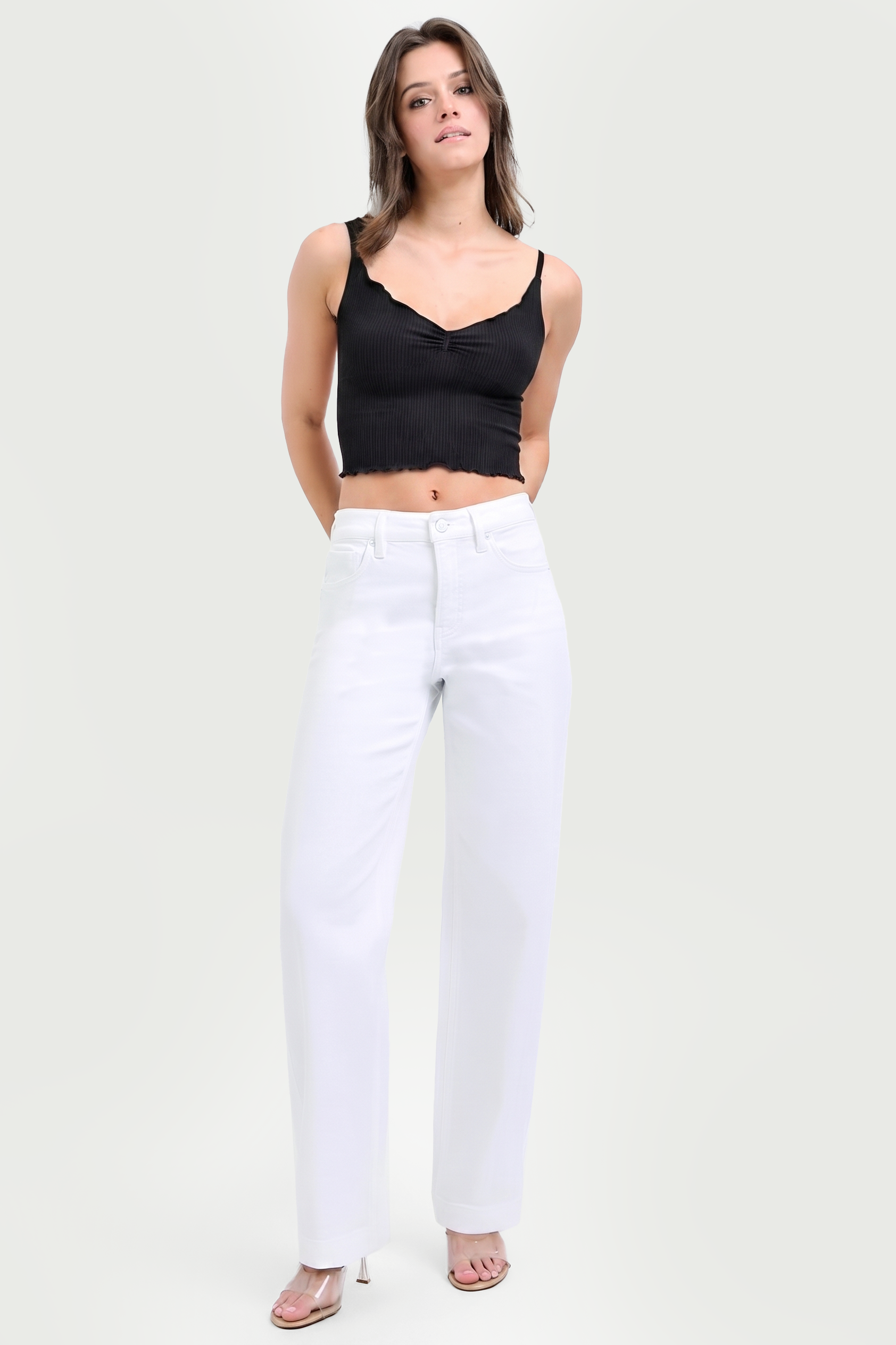 HIGH RISE WIDE BAGGY PANTS